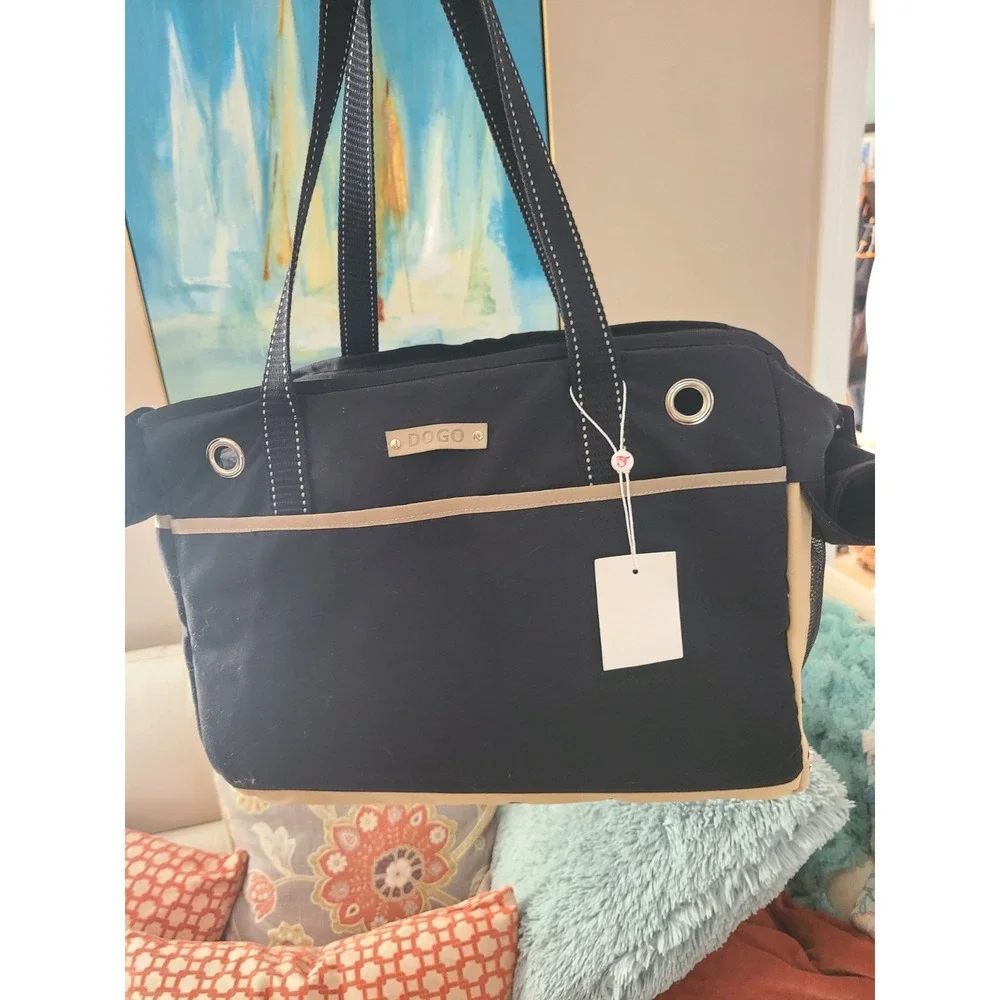 Dogo Big Black Tote Pet Carrier